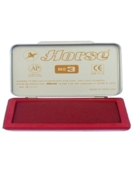 TAMPON HORSE Nº3 ROJO